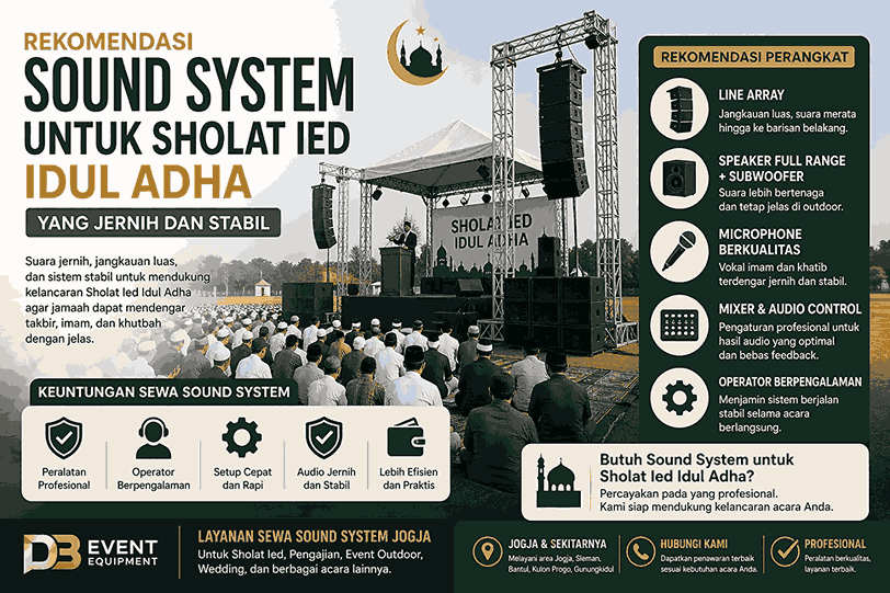 rekomendasi sound system untuk acara idul adha