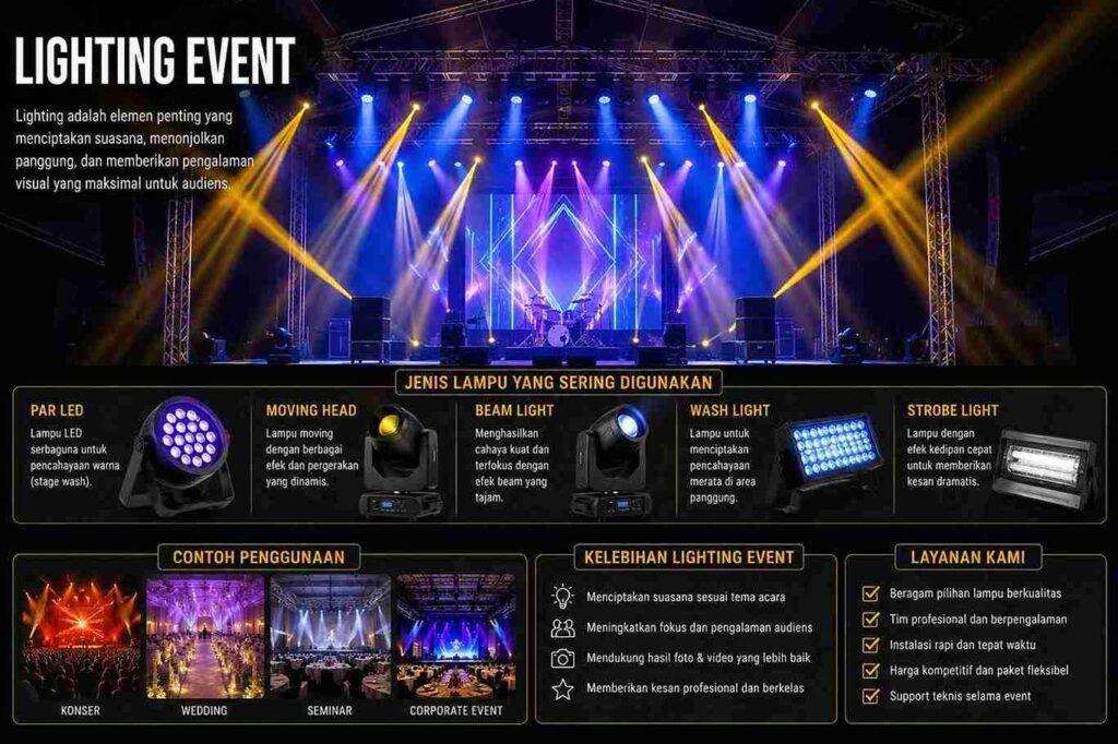 lighting untuk event