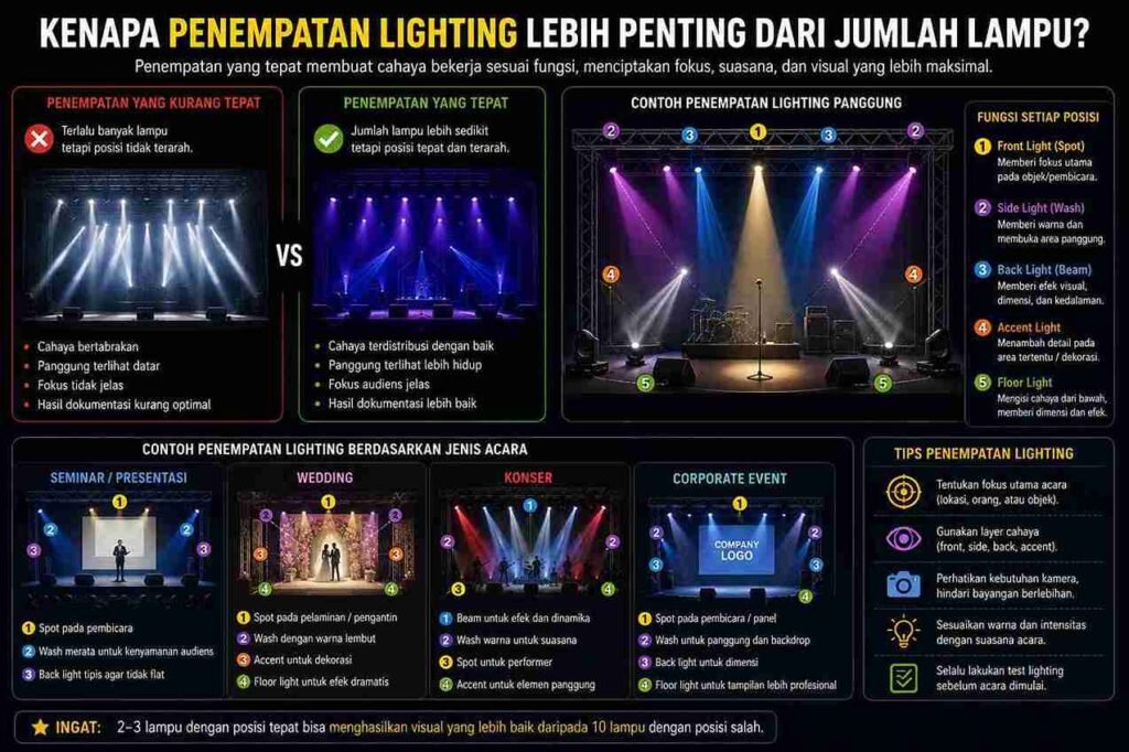 panduan lighting event
